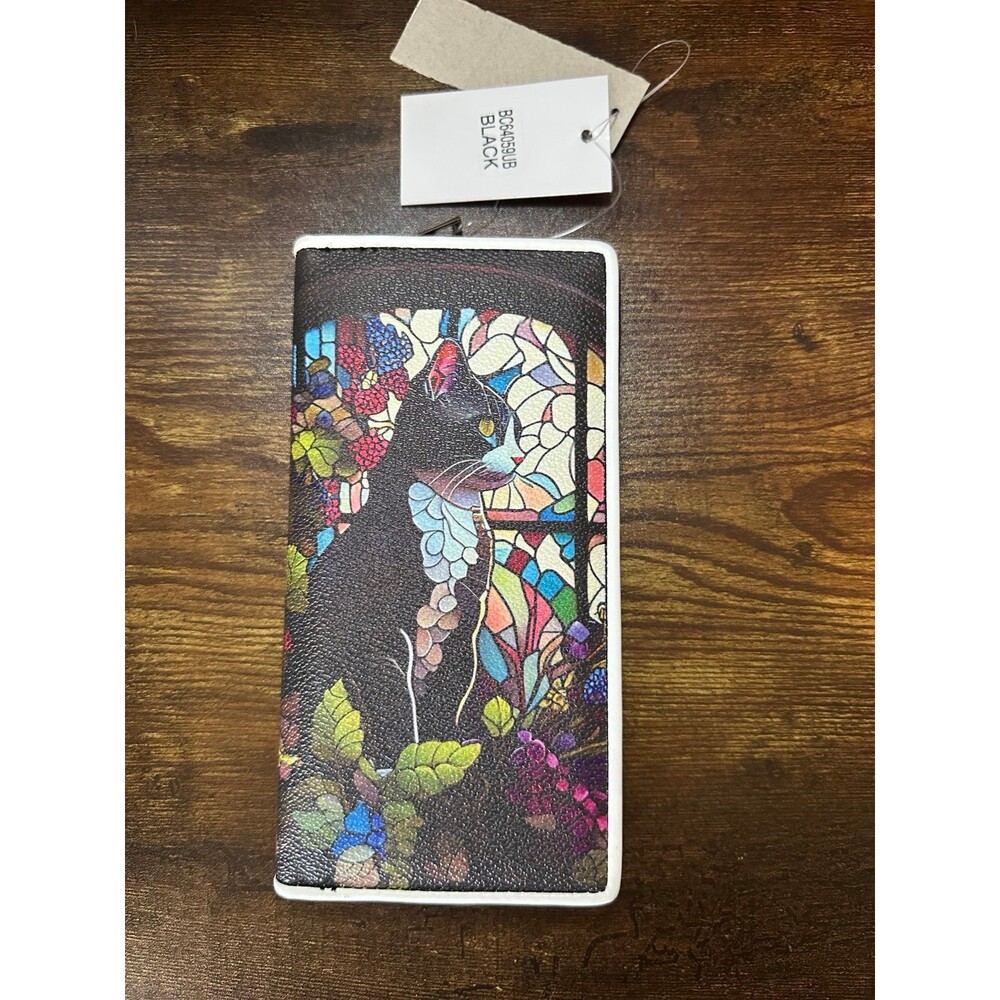 Cat Wallet Stained Glass Design - Picture 4 of 9